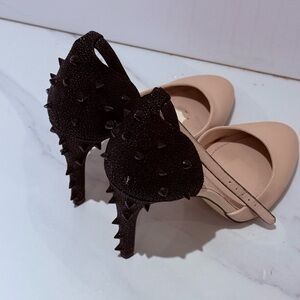 BCBGeneration ‘Bennett’ Pump Nude and Black Spiked Heels